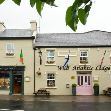 The wild atlantic lodge exterior in ballyvaughan