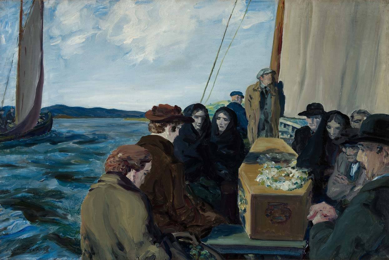 An Island Funeral - Painting by Irish artist Jack B Yeats