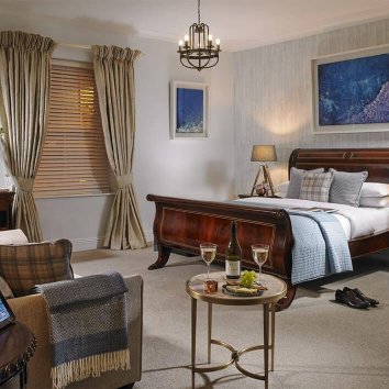 Interior design of Blue Haven's main bedroom Interior design of Blue Haven's main bedroom