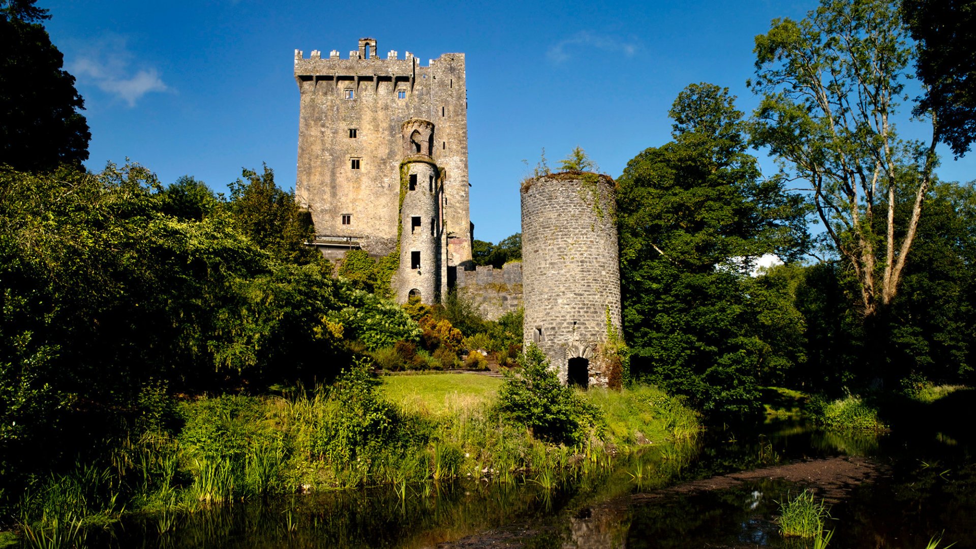Exterior of Blarney Castle in Ireland
